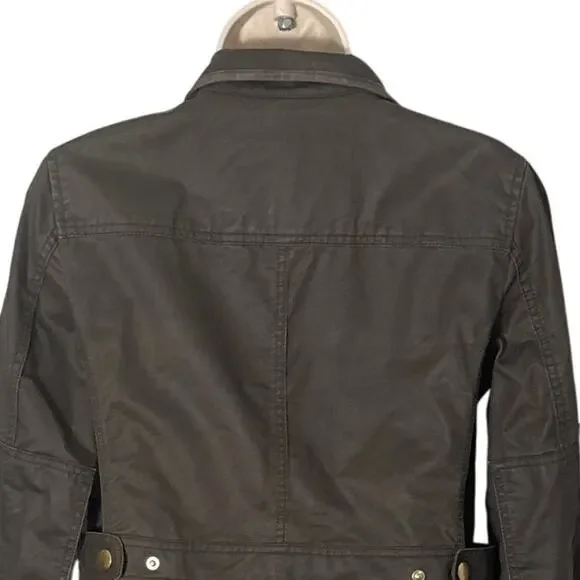 J.‎ Crew Downtown Field Waxed Utility Jacket Olive Green Brown 19034 Size XS - Picture 9 of 11